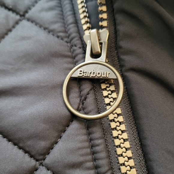 Barbour Powell Quilted Jacket in Black Men's Size Large - Picture 7 of 11